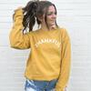 Thankful Thanksgiving Adult Sweatshirt, Mustard - Sweatshirts - 3