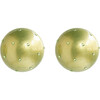 Women's Gaia Crystal Emblemished Earrings, Lime Twist - Earrings - 1 - thumbnail