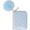 Sparkle Quilted Wallet,  Blue - Bags - 1 - thumbnail