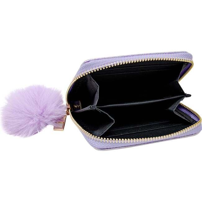 Shiny Heart Patch Wallet,  Purple - Bags - 2