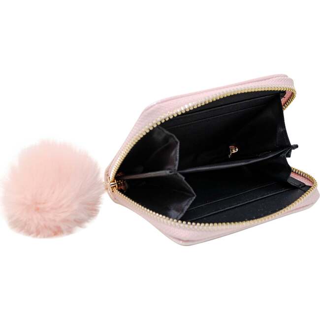 Shiny Heart Patch Wallet,  Pink - Bags - 2