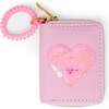 Sequin Heart Spiral Strap Wallet,  Pink - Bags - 1 - thumbnail