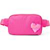 Sequin Heart Belt Bag,  Hot Pink - Bags - 1 - thumbnail