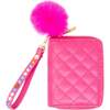 Quilted Rhinestone Strap Wallet,  Hot Pink - Bags - 1 - thumbnail