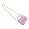 Mini Glam Quilted Pearl Handle Purse,  Pink - Bags - 4