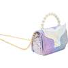 Mermaid Tail Pearl Handle Bag,  Purple - Bags - 3