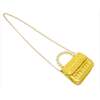 Mini Glam Quilted Pearl Handle Purse,  Gold - Bags - 4