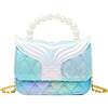 Mermaid Tail Pearl Handle Bag,  Blue - Bags - 1 - thumbnail