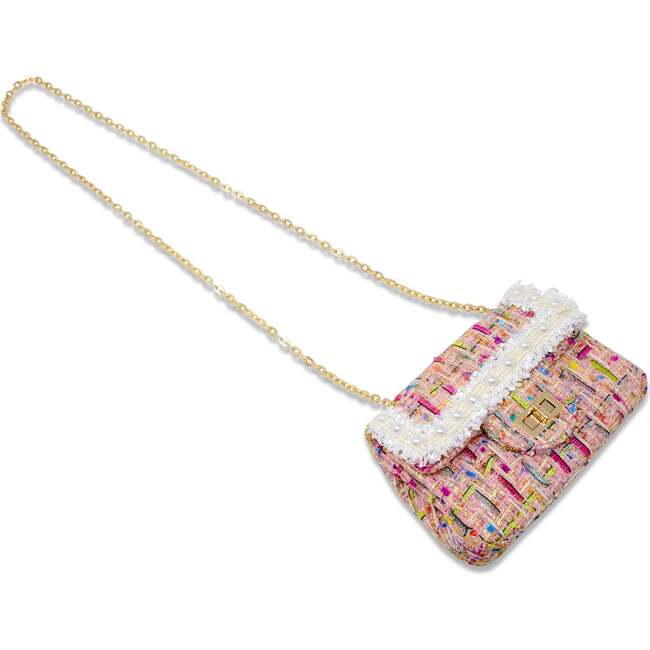 Classic Tweed Handbag,  Pink - Bags - 4