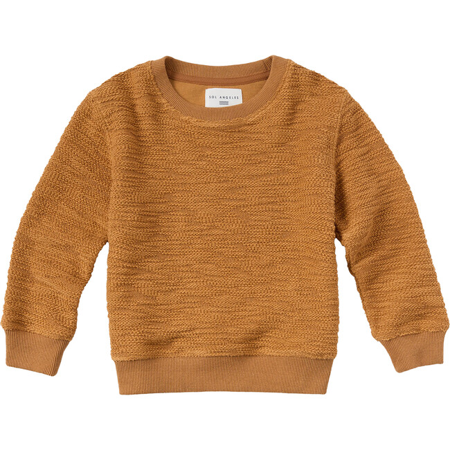 Pacific Coast Crew Neck Long Sleeve Pullover, Tan