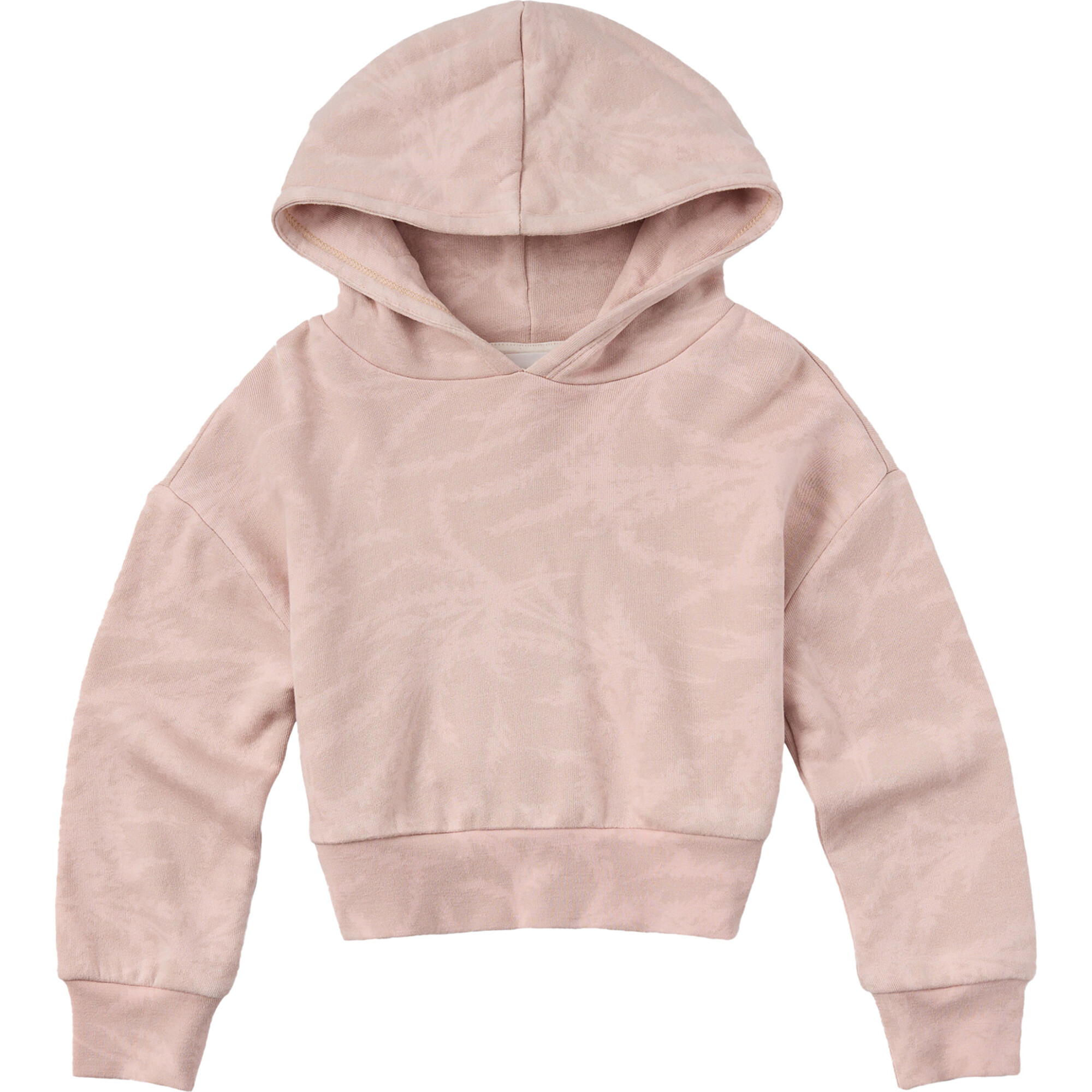 Crystal Cove Print Long Sleeve Relaxed Fit Hoodie, Pink - Sweatshirts - 1