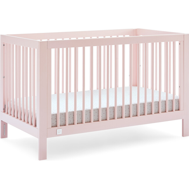 Charlie 6-In-1 Convertible Crib, Pink