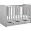 Graham 4-In-1 Convertible Crib With Storage Drawer, Grey - Cribs - 1 - thumbnail