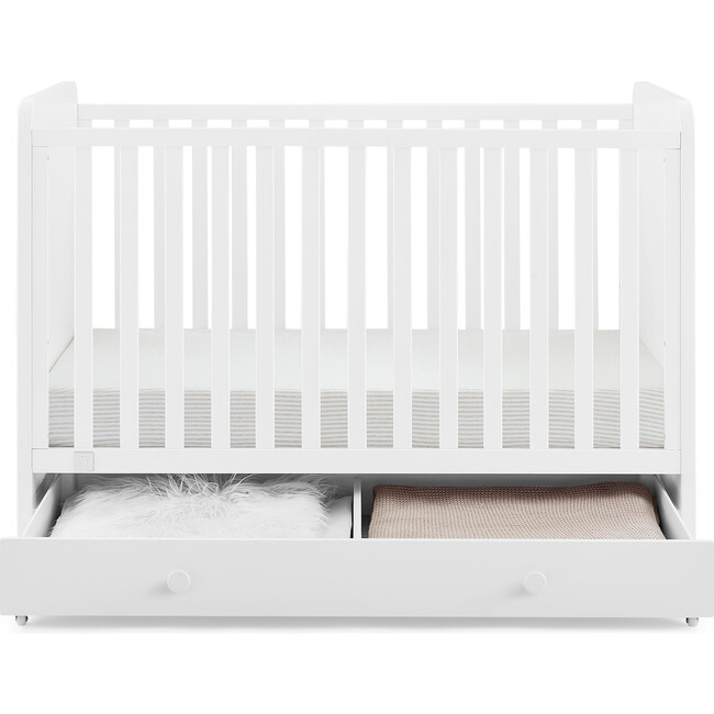 Graham 4-In-1 Convertible Crib With Storage Drawer, White - Cribs - 5