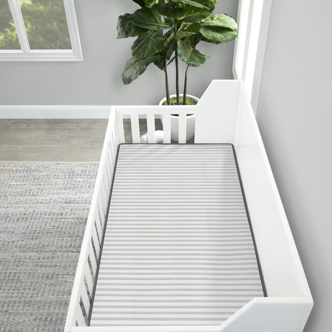 Truesleep Waterproof Crib & Toddler Mattress, Striped Grey - Cribs - 6