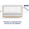 Tate 4-In-1 Convertible Crib, White - Cribs - 4