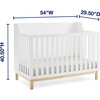 Oxford 6-In-1 Convertible Crib, White - Cribs - 5