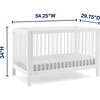 Charlie 6-In-1 Convertible Crib, White - Cribs - 5