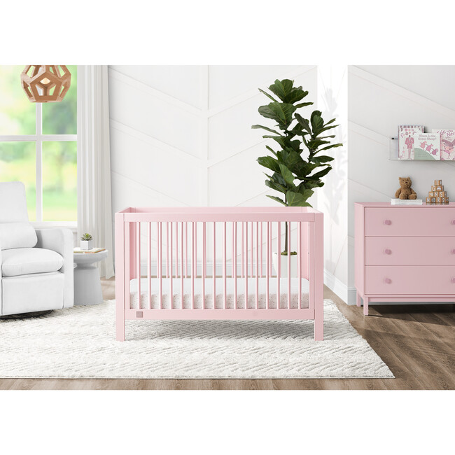 Charlie 6-In-1 Convertible Crib, Pink - Cribs - 6