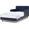 Square Headboard Toddler Bed, Blue - Beds - 3