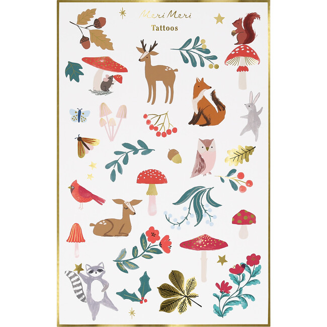 Woodland Temporary Tattoo Sheets - Favors - 2