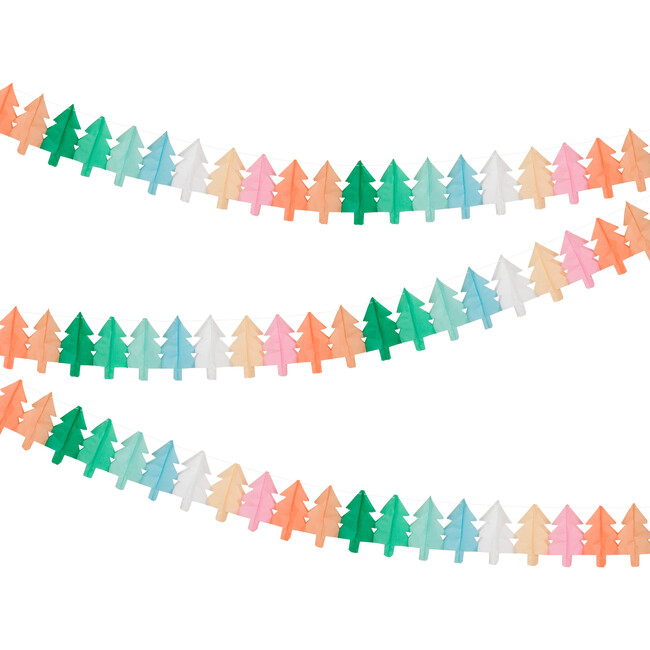 Tissue Paper Christmas Tree Garlands - Garlands - 1