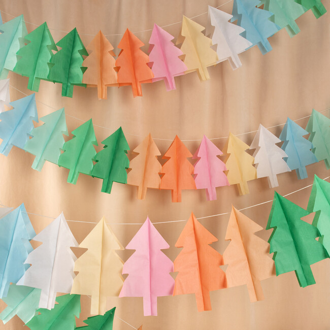 Tissue Paper Christmas Tree Garlands - Garlands - 2