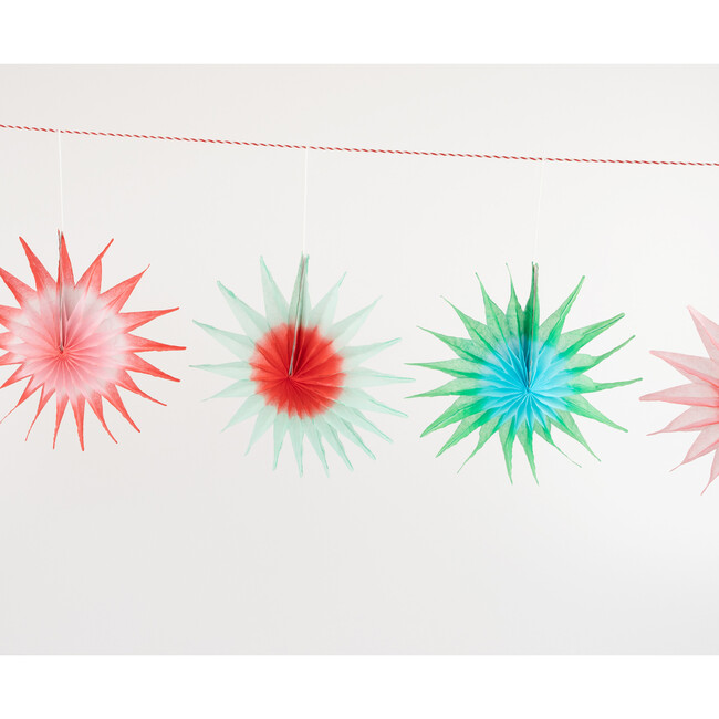 Tissue Paper Starburst Garland - Garlands - 2