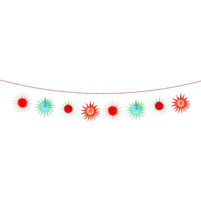 Tissue Paper Starburst Garland - Garlands - 3