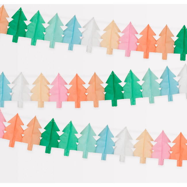 Tissue Paper Christmas Tree Garlands - Garlands - 4