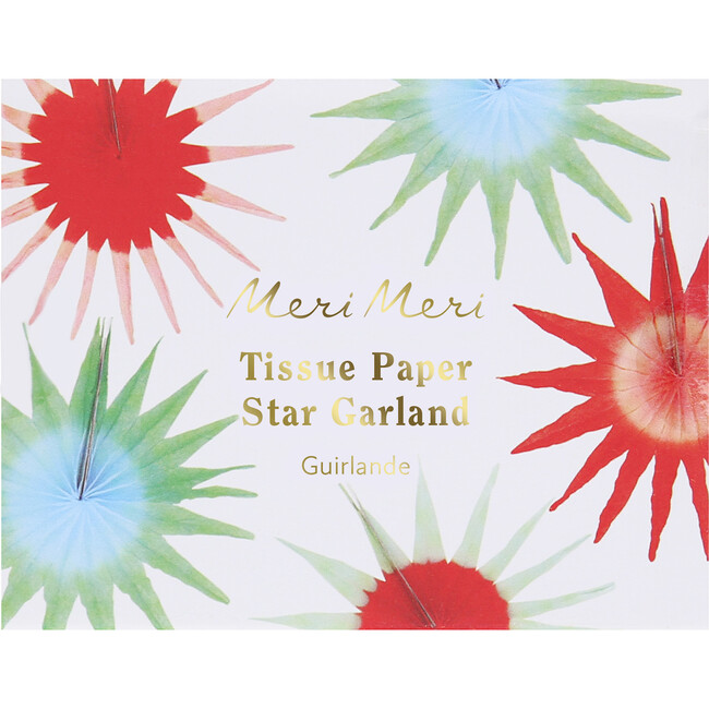 Tissue Paper Starburst Garland - Garlands - 4