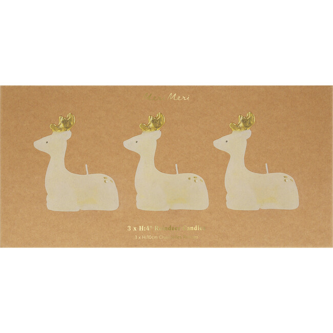 Small Ivory Reindeer Candles - Candles - 4