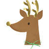 Reindeer With Raffia Bow Plates - Party - 5