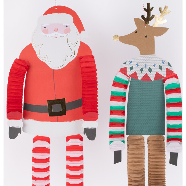 Long Legged Santa & Reindeer Decorations - Party Accessories - 3