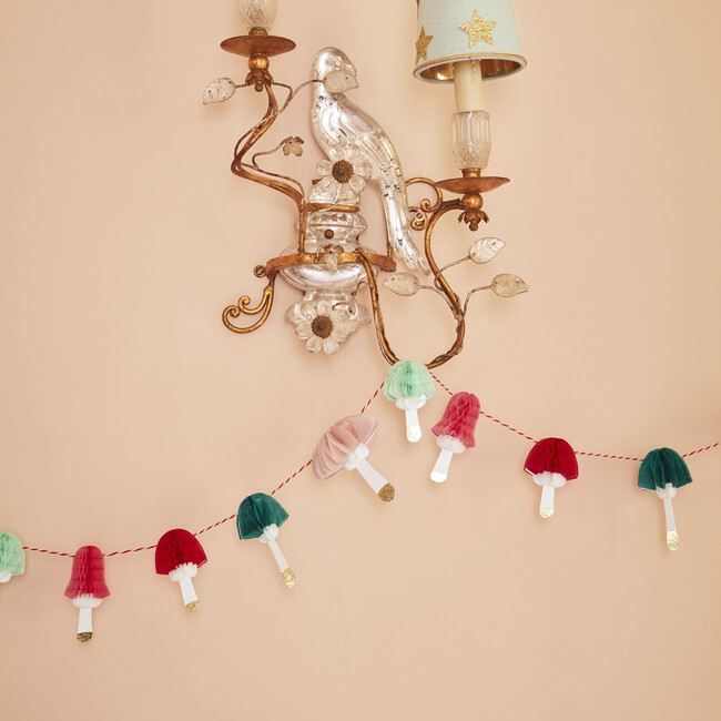 Honeycomb Mushrooms Mini Garland - Garlands - 2