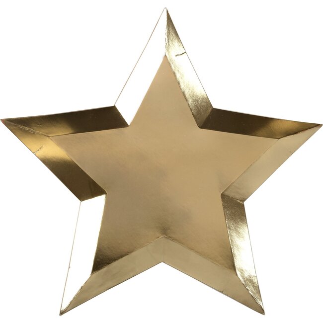 Gold Foil Star Plates - Party - 1