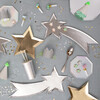 Gold Foil Star Plates - Party - 3