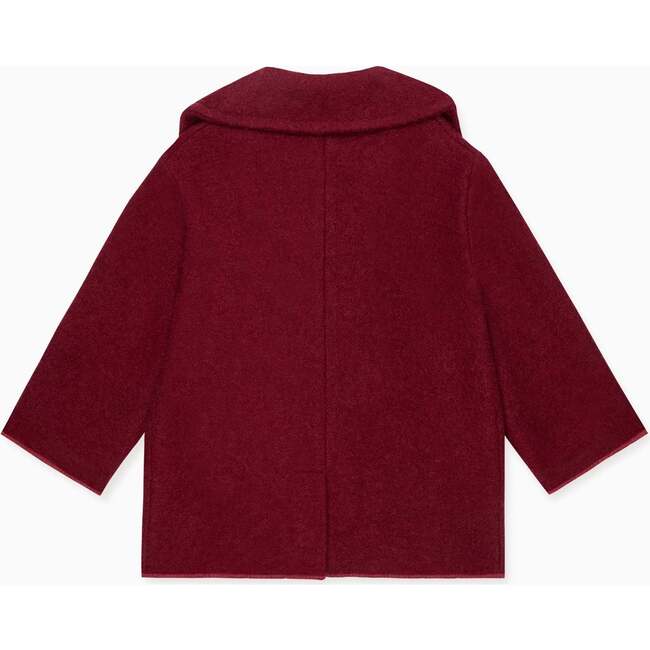 Burgundy Austria Wool Boy Jacket - Coats - 2