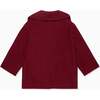 Burgundy Austria Wool Boy Jacket - Coats - 2