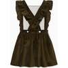 Olive Cora Velvet Girl Pinafore Skirt - Skirts - 4