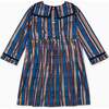 Blue Tartan Mierya Taffeta Girl A-Line Dress - Dresses - 4