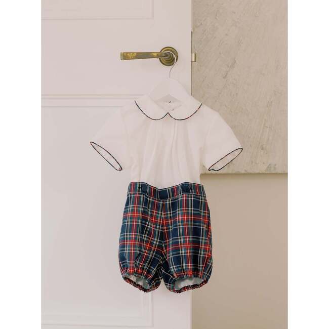 Baby Boy Navy Tartan Pablo Set - Mixed Apparel Set - 2