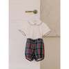 Baby Boy Navy Tartan Pablo Set - Mixed Apparel Set - 2