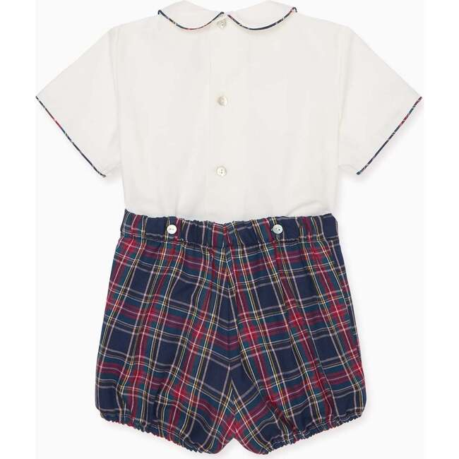 Baby Boy Navy Tartan Pablo Set - Mixed Apparel Set - 4