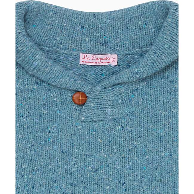 Blue Goyo Merino Boy Sweater - Cardigans - 2