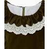 Olive Maranta Velvet Girl Dress - Dresses - 3