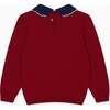 Burgundy Diana Merino Girl Sweater - Cardigans - 4