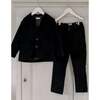 Black Fiesta Velvet Boy Jacket - Coats - 5