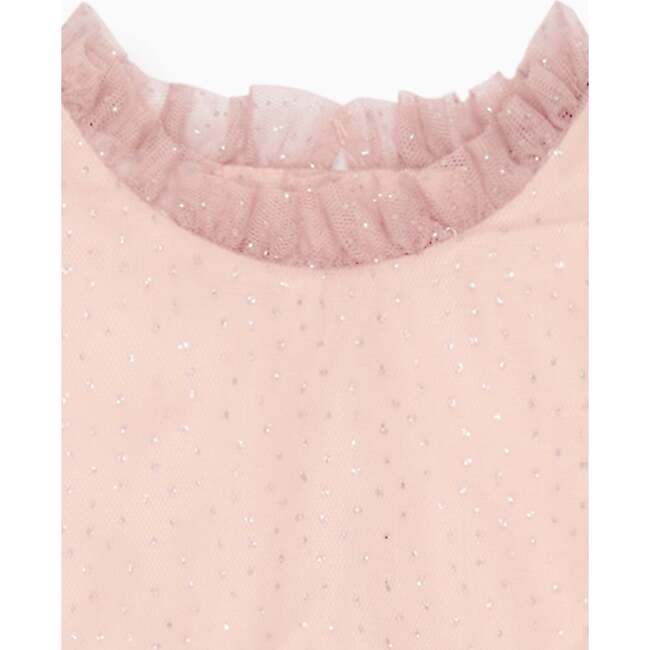 Dusty Pink Estrella Tulle Girl Empire Dress - Dresses - 3