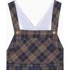 Baby Blue Check Salma Overalls - Overalls - 2